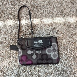Coach Multicolor Wristlet Clutch